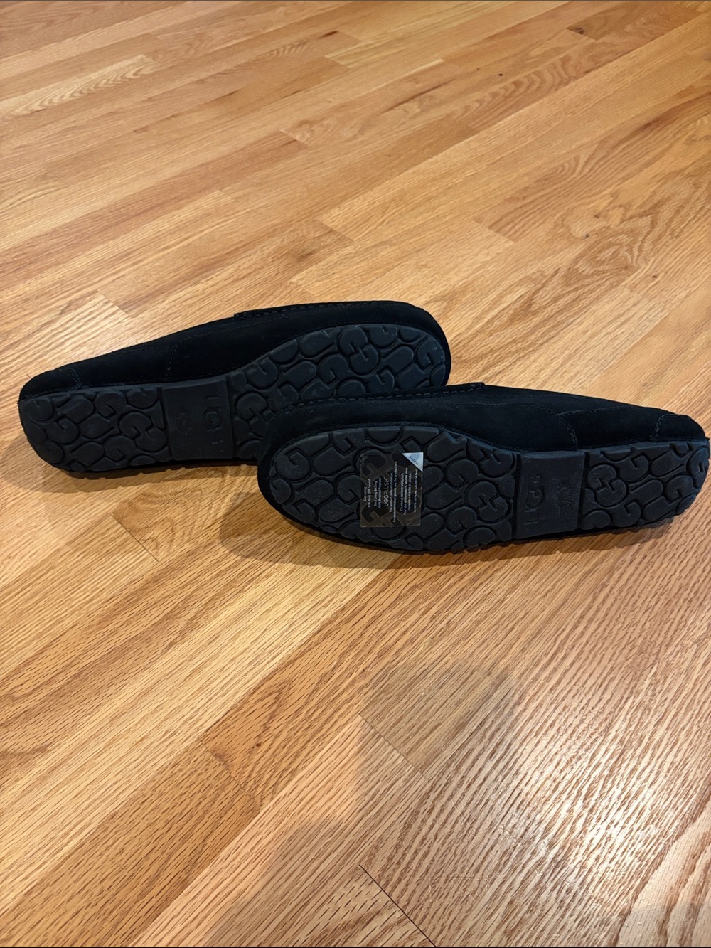 UGG Men's Black Suede Slip-On Loafers - Picture 2 of 4